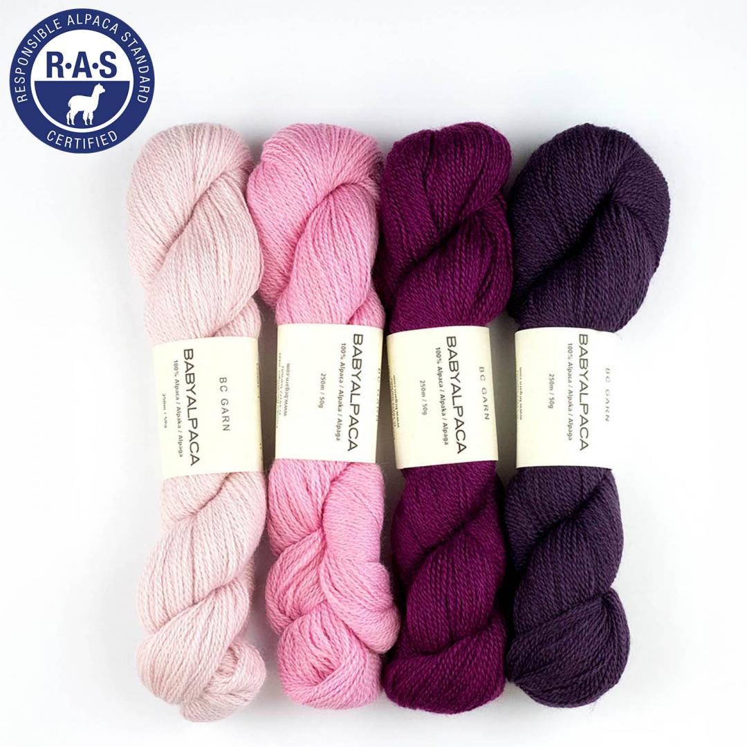 BC Garn Baby Alpaga - Nuances de rose et violet BC Garn Baby Alpaga - Nuances de rose et violet