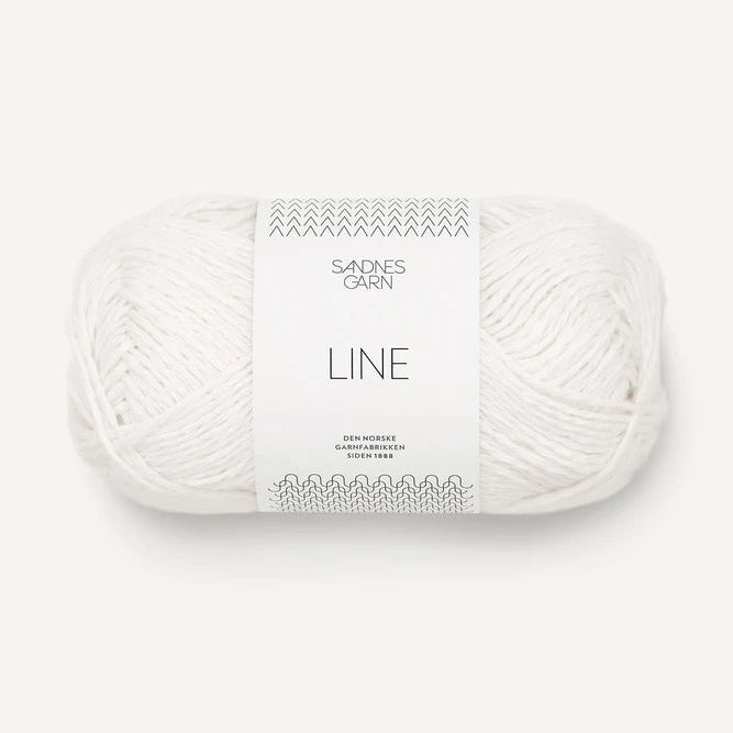 Sandnes Garn Line - 1002 - White Sandnes Garn Line - 1002 - White