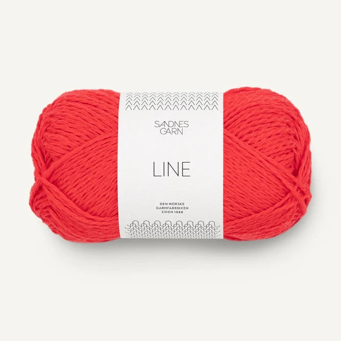 Sandnes Garn Line - 4108 - Scarlet Red Sandnes Garn Line - 4108 - Scarlet Red