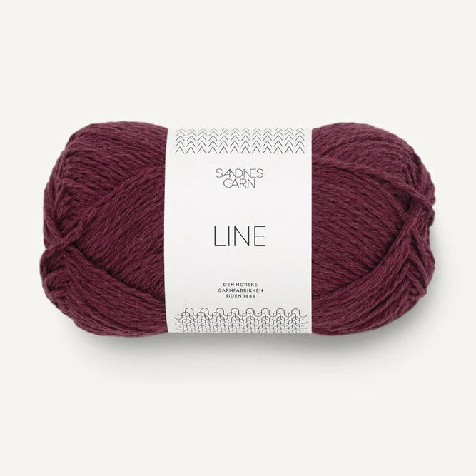 Sandnes Garn Line - 4372 - Deep Burgunder Sandnes Garn Line - 4372 - Deep Burgunder