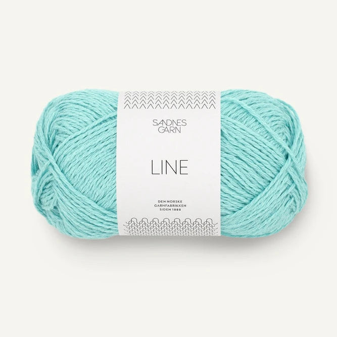 Sandnes Garn Line - 7213 - Turquoise Blue Sandnes Garn Line - 7213 - Turquoise Blue