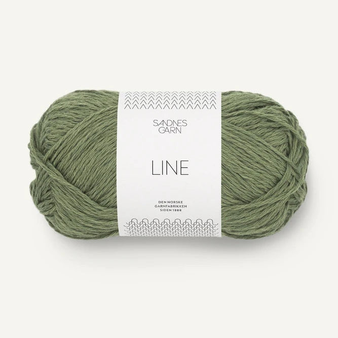Sandnes Garn Line - 9062 - Olive Green Sandnes Garn Line - 9062 - Olive Green