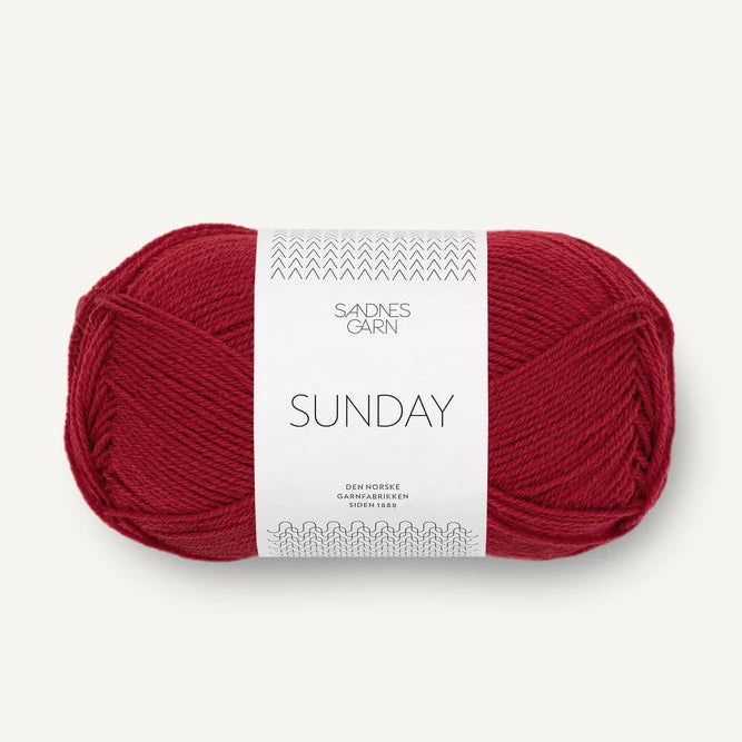 Sandnes Garn Sunday - 4236 - Deep Rod Sandnes Garn Sunday - 4236 - Deep Rod