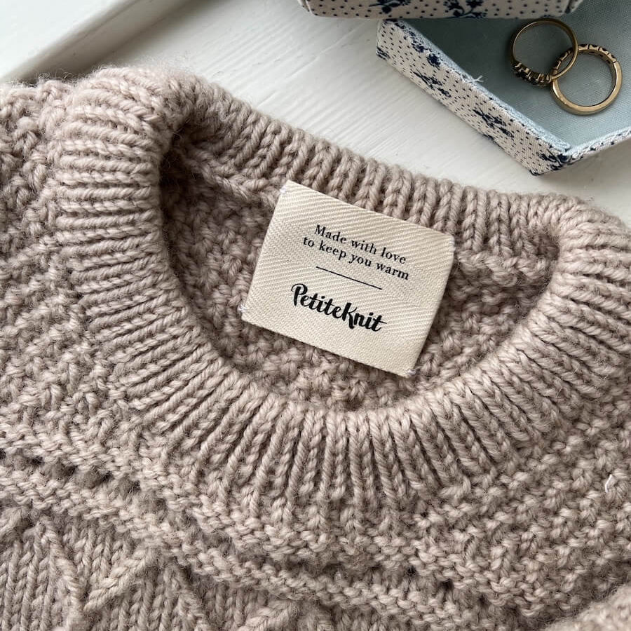 Label Made With Love To Keep You Warm - PetiteKnit Label Made With Love To Keep You Warm - PetiteKnit