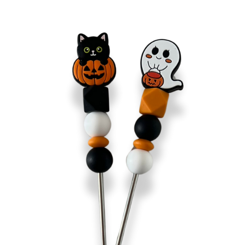 Sewing Stick - Stick de couture - Amigurumi au crochet - Fantôme & Chat