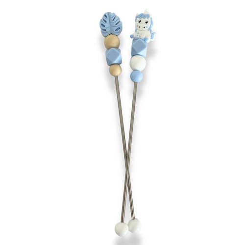 Licorne Bleue - Sewing Stick - Stick de couture - Amigurumi au crochet