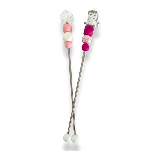 Licorne Grise - Sewing Stick - Stick de couture - Amigurumi au crochet
