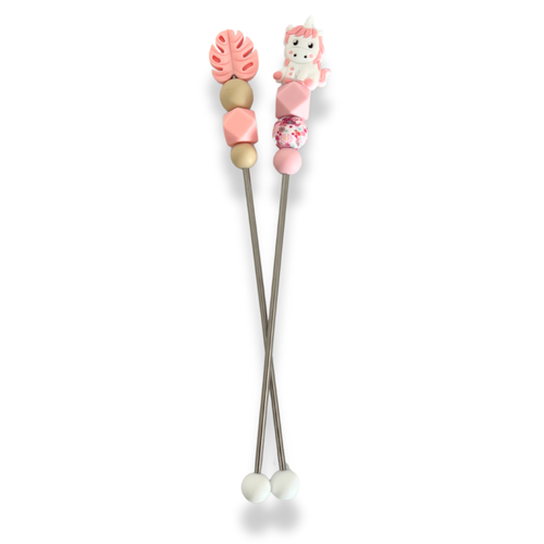 Licorne Rose - Sewing Stick - Stick de couture - Amigurumi au crochet