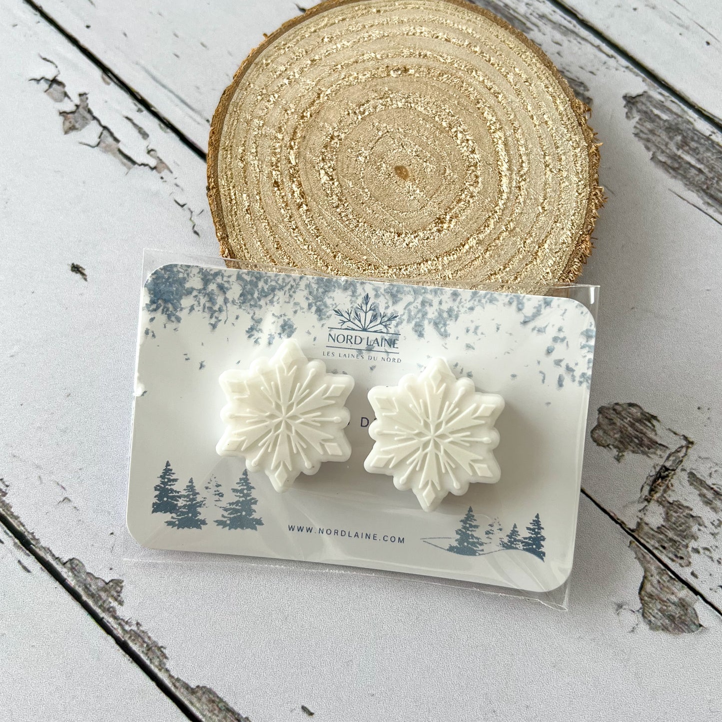 Stoppeurs de mailles Nord Laine - Flocons de neige Stoppeurs de mailles Nord Laine - Flocons de neige