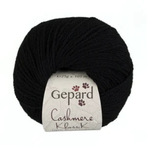 Gepard Garn - Cashmere Klassik - 599 - Black