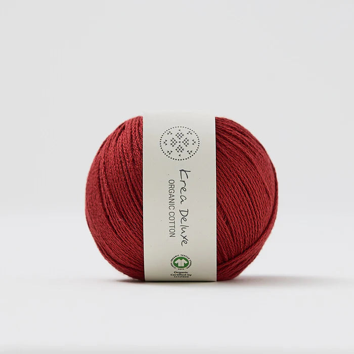 Krea Deluxe Organic Cotton - 63 - Dark Red