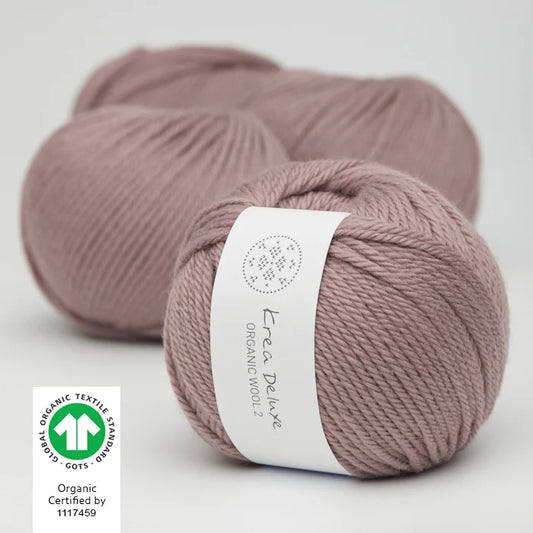 Krea Deluxe Organic Wool 2 - 15 - Powder Pink