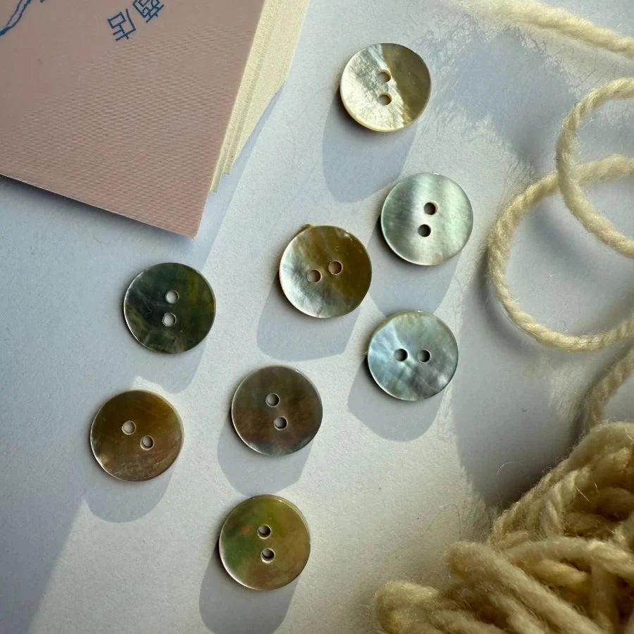 Boutons Mother of Pearl 15 mm PetiteKnit