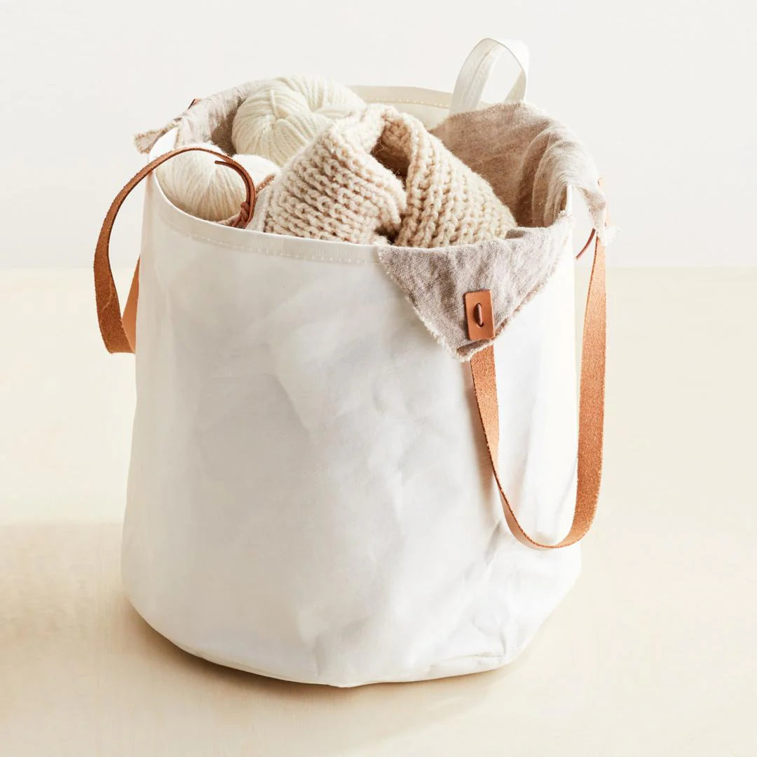 Panier Sac à projets pour tricot / pelotes / crochet - Grand format 