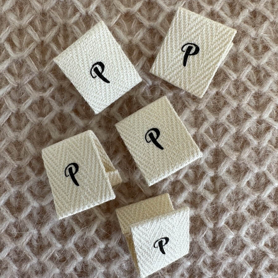 "P" Folded Label - PetiteKnit
