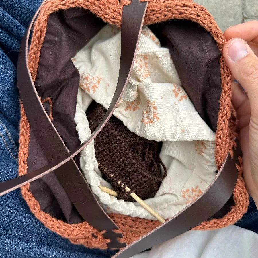 Sangle pour sac French Market Bag - Marron foncé - PetiteKnit