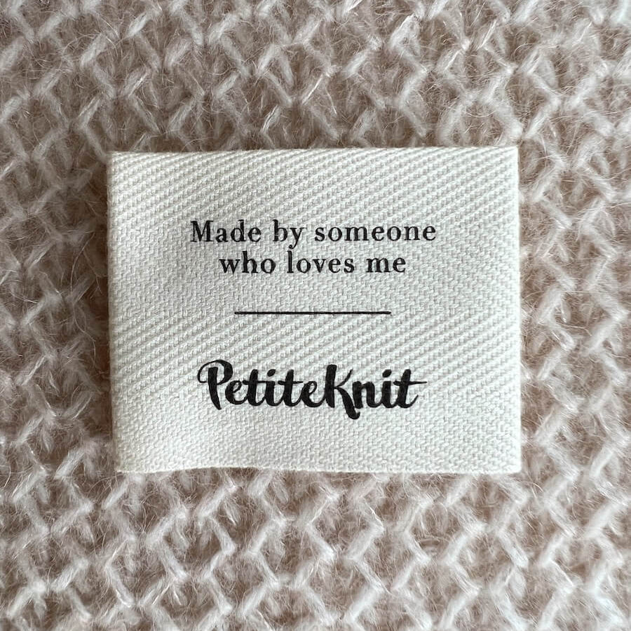 Label Made By Someone Who Loves Me - PetiteKnit