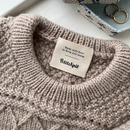 Label Made With Love To Keep You Warm - PetiteKnit