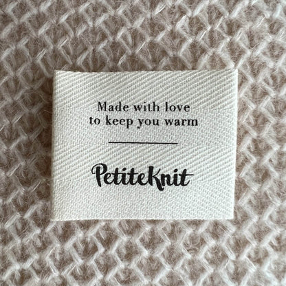 Label Made With Love To Keep You Warm - PetiteKnit
