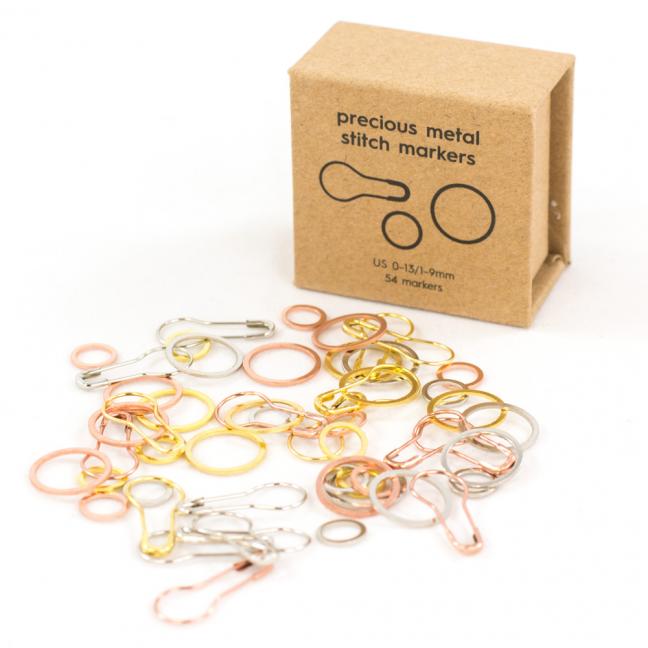 Marqueurs de mailles "Precious Metal" de Cocoknits