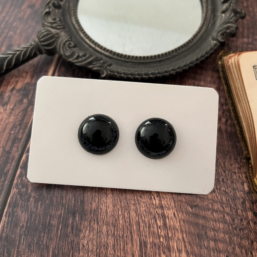 Noir 20 mm - Pupille noire centrée - Safety eyes / Yeux de sécurité pour amigurumi