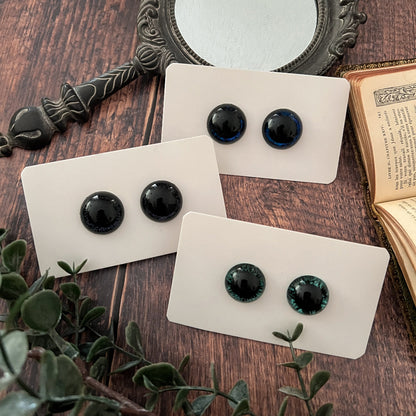 Les Dark - Pupille noire centrée - Safety eyes / Yeux de sécurité pour amigurumi