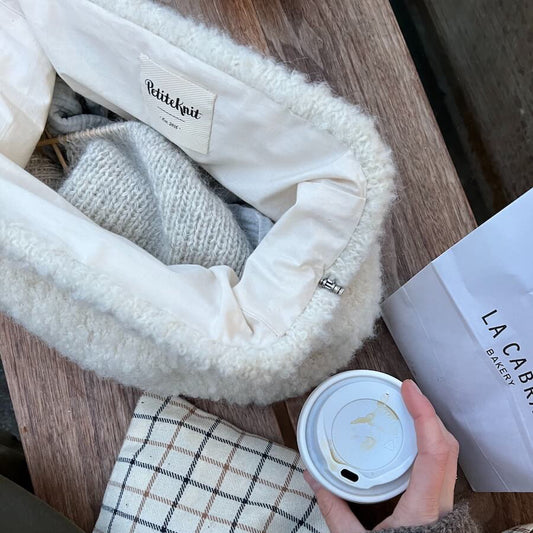 Lining for large frame clutch / Juno Bag - PetiteKnit