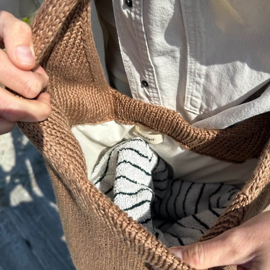 Lining for round bottom bag 80 cm - PetiteKnit