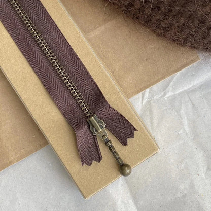 Zipper 23 cm Chocolate Brown PetiteKnit