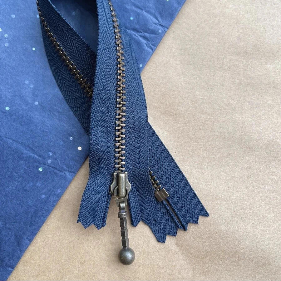 Zipper 23 cm Navy PetiteKnit