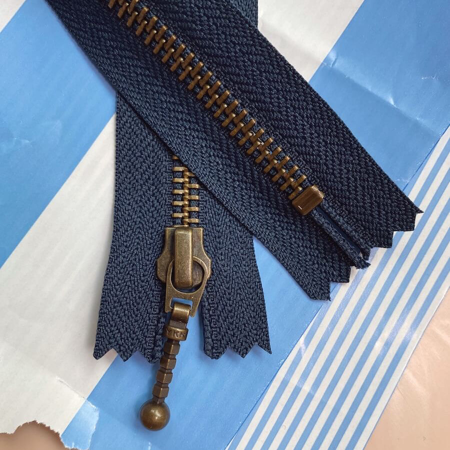 Zipper 35 cm Navy PetiteKnit