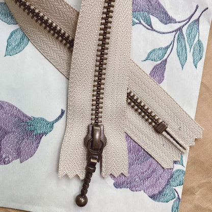 Zipper 35 cm Sand PetiteKnit